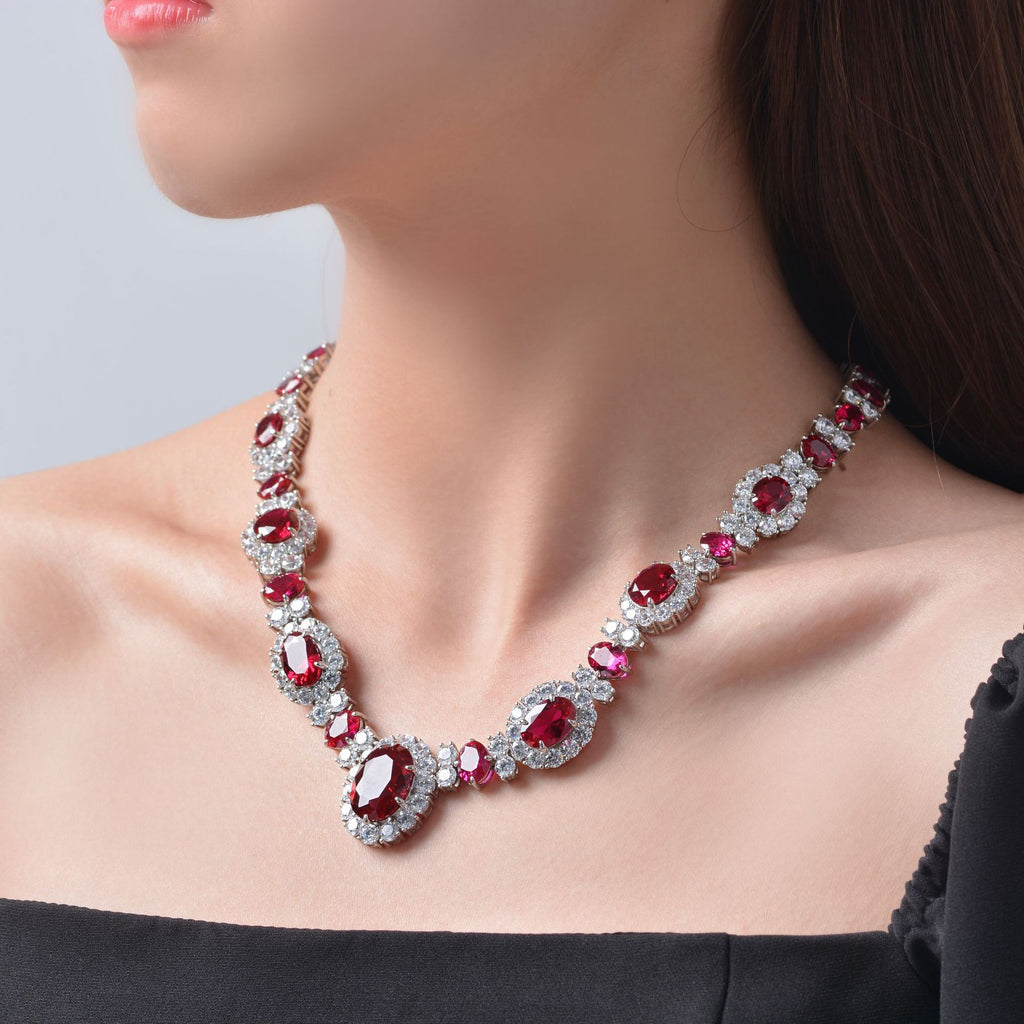Ruby Garland Necklaces P0604