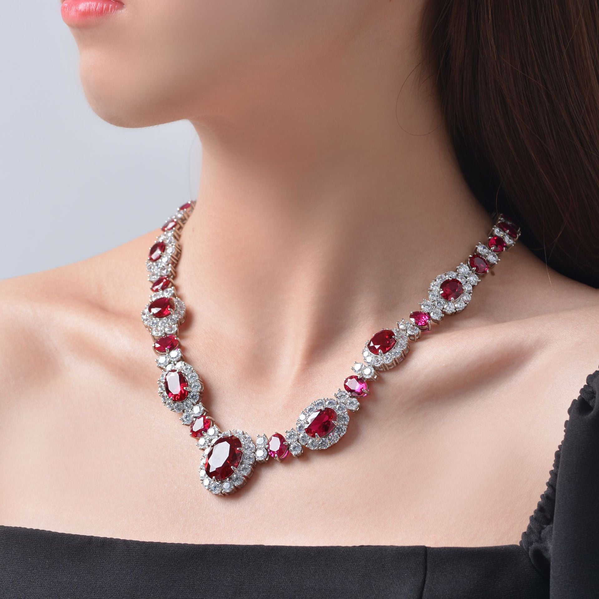 Ruby Garland Necklaces P0604