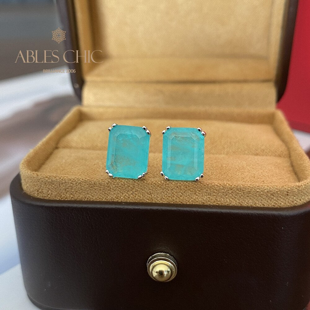 Emerald Paraiba Tourmaline Earrings E0121