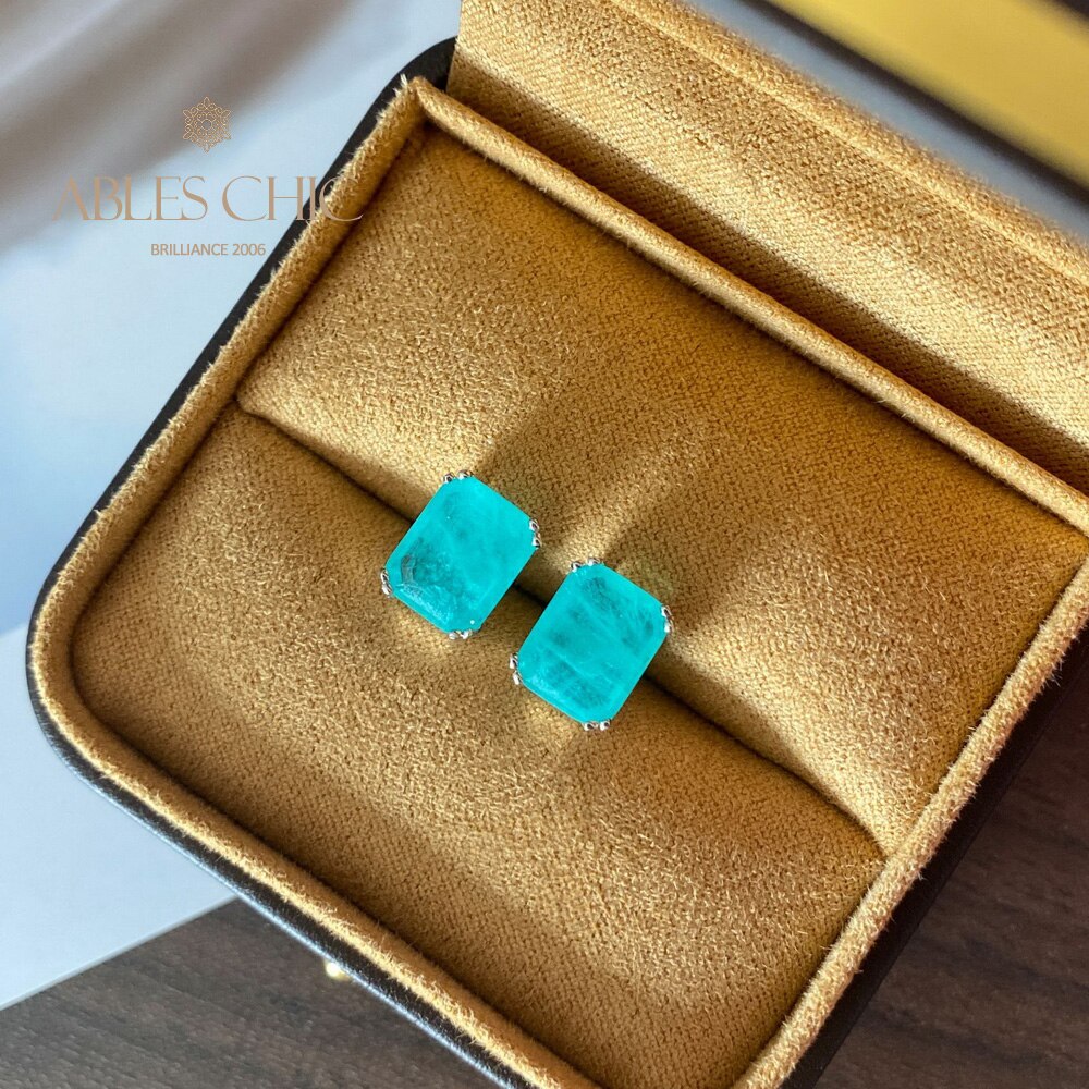 Emerald Paraiba Tourmaline Earrings E0121