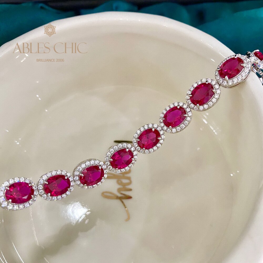 Ruby Floral Bracelet B0606