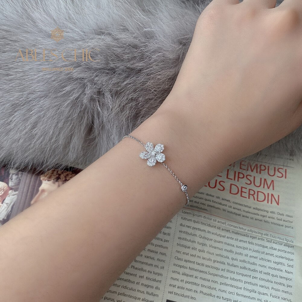 Petal Flower Wedding Bracelet B0855