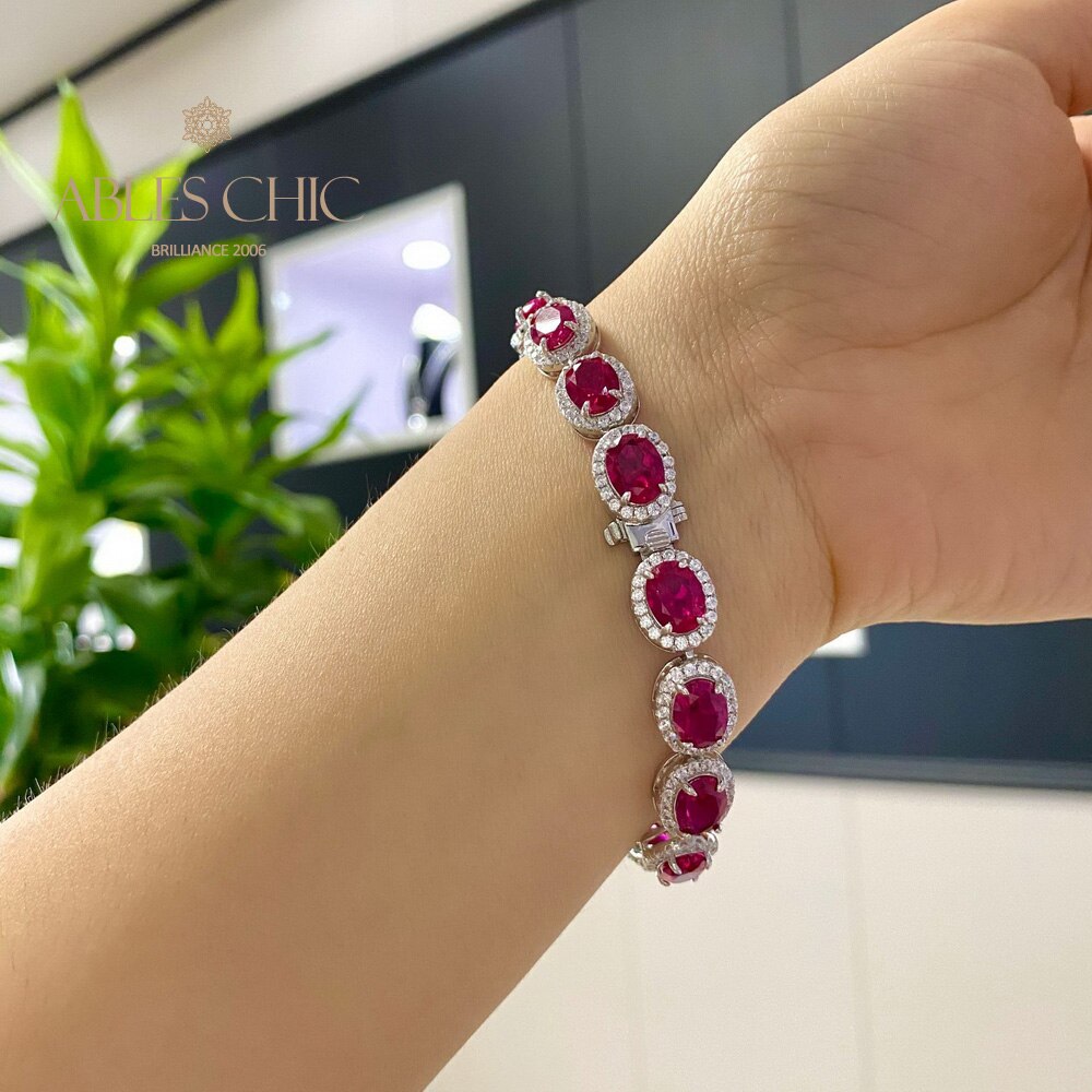 Ruby Floral Bracelet B0606
