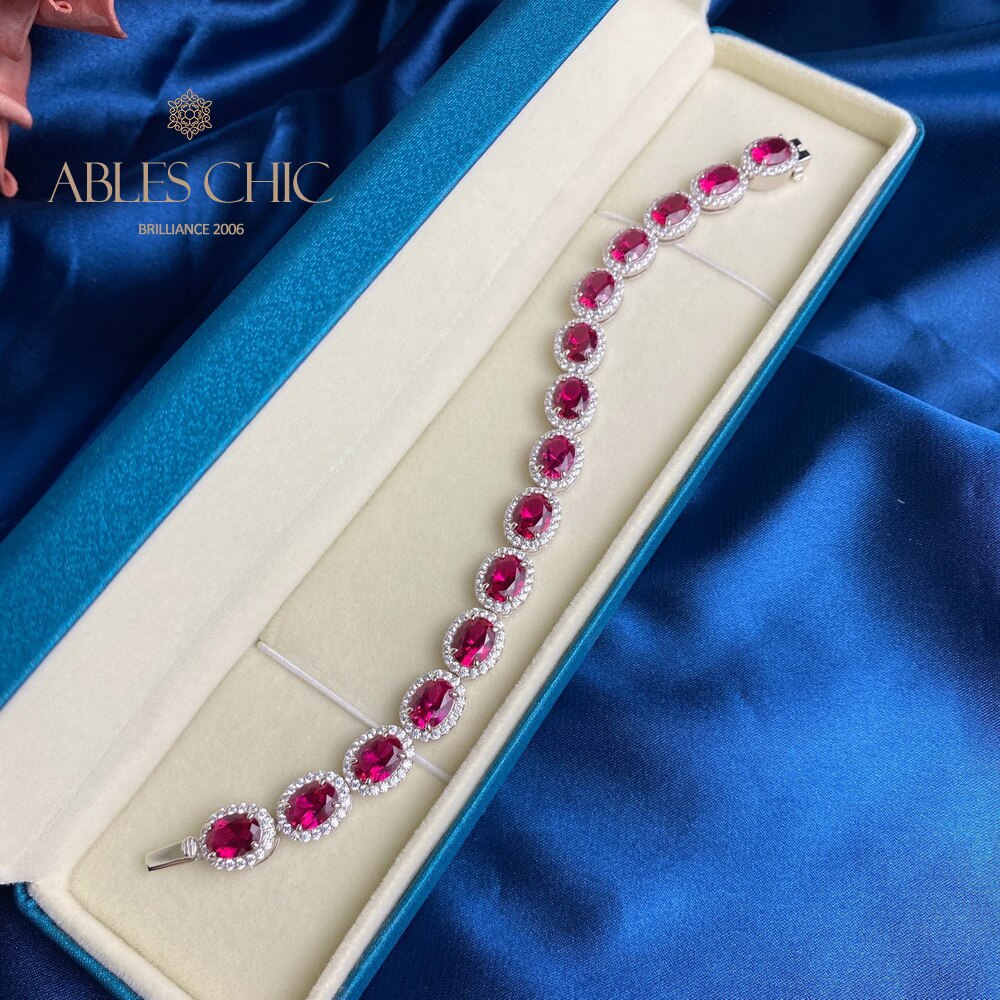 Ruby Floral Bracelet B0606