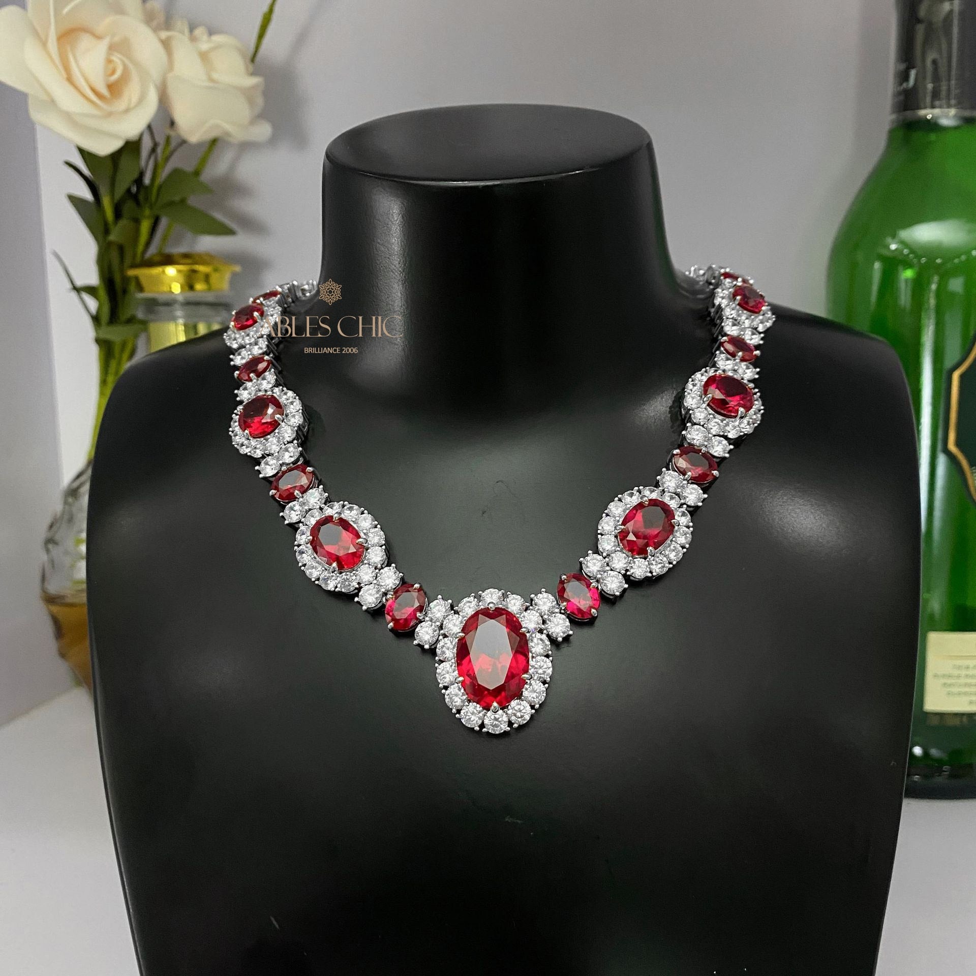 Ruby Garland Necklaces P0604