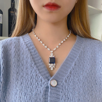 Sapphire Grand Necklace P0634