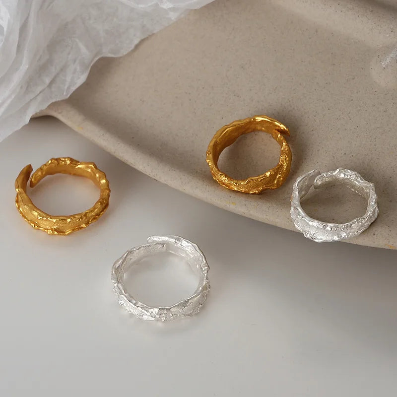 Abstract Matt Pattern Ring R179