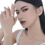 Textured Moon Stone Ring R1267