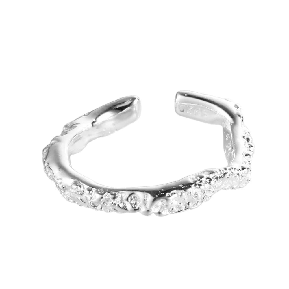 Alien Texture Narrow Ring R1247