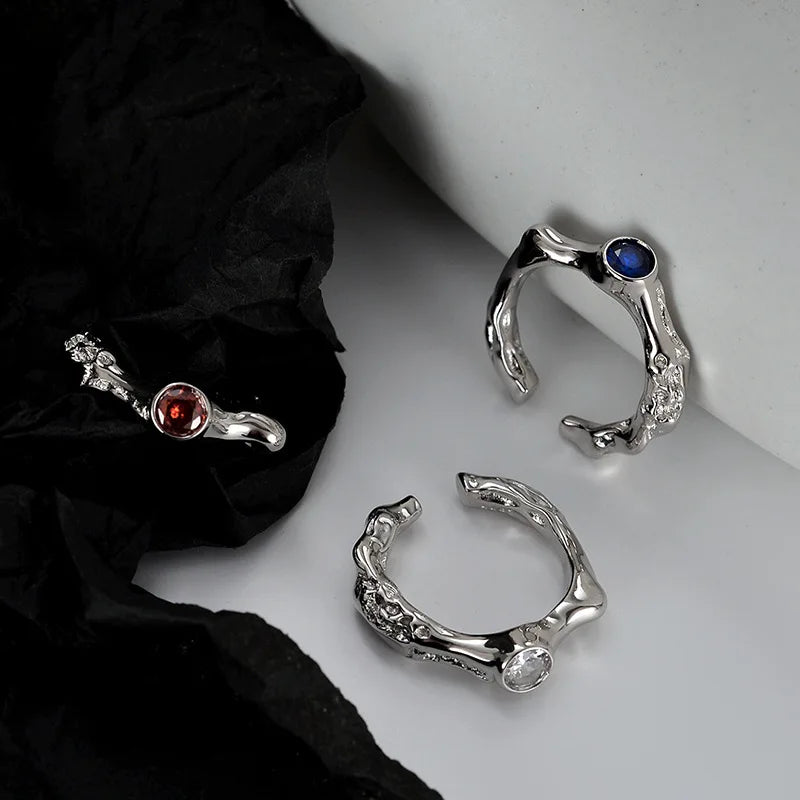 Alien Texture CZ Ring R1252