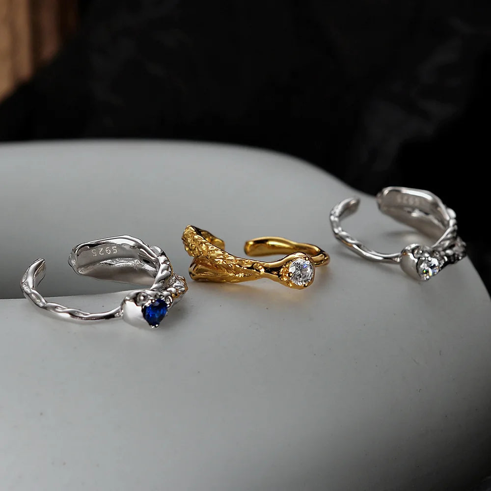 Alien Texture CZ Ring R1258