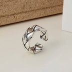 Antique Tile Texture Ring R1284