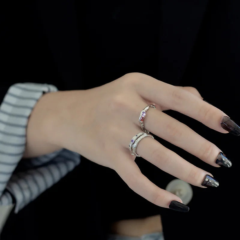 Texture CZ Ring R1277