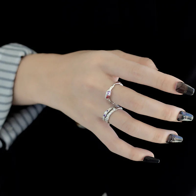 Texture CZ Ring R1277