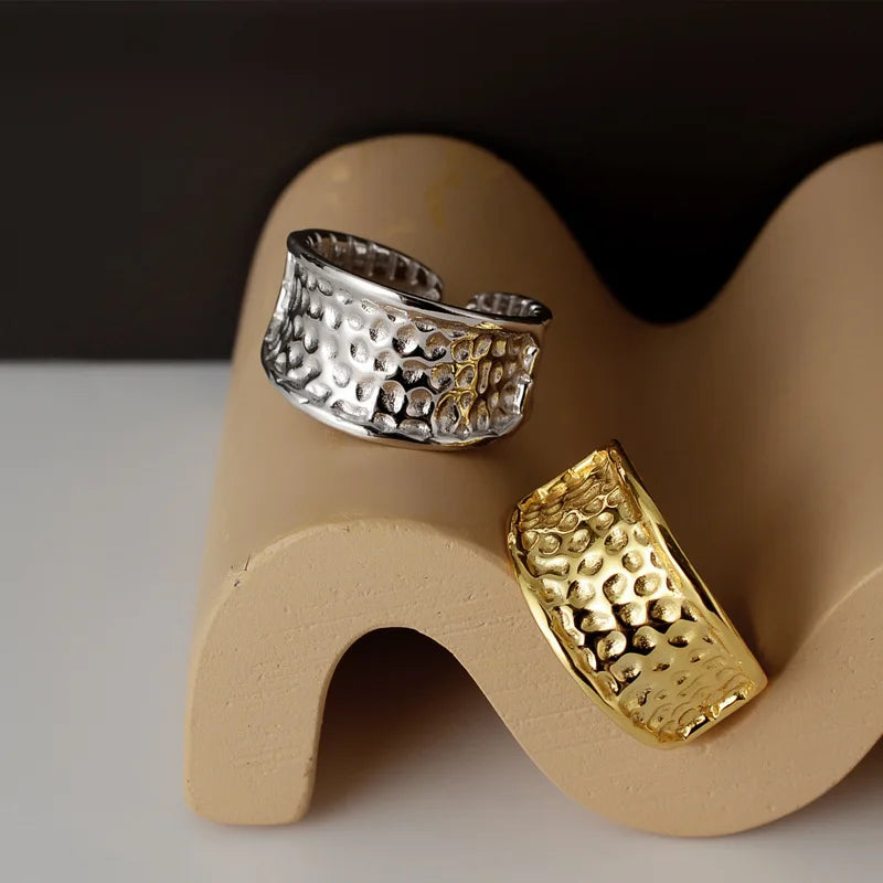 Beaten Dots Irregular Ring R110