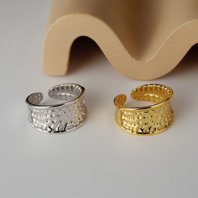 Beaten Dots Irregular Ring R110