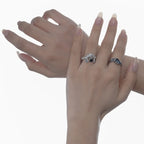 Textured Crown Designer Ring R1164