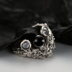 Textured Crown Designer Ring R1164