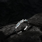 Mint Enamel Irregular Ring R1176