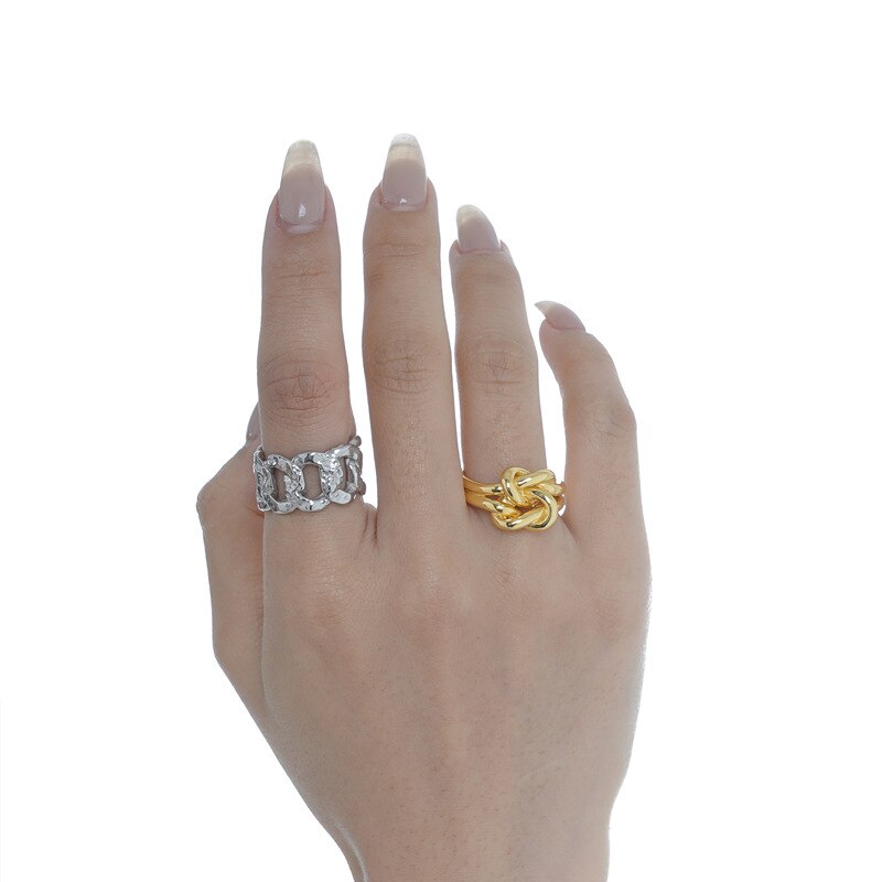 Braided Chunky Open Ring R1093