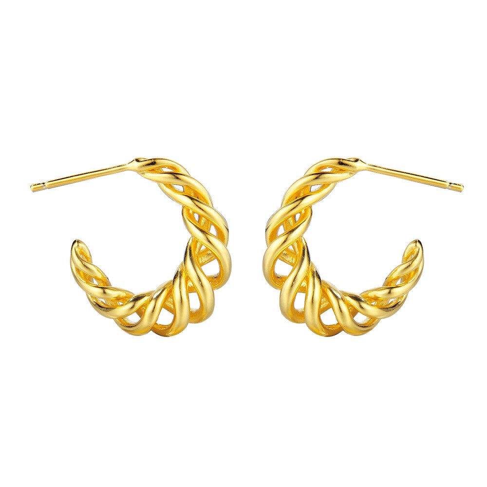 Braided Filigree Hoop Earrings E1032