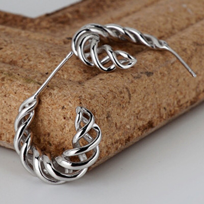 Braided Filigree Hoop Earrings E1032