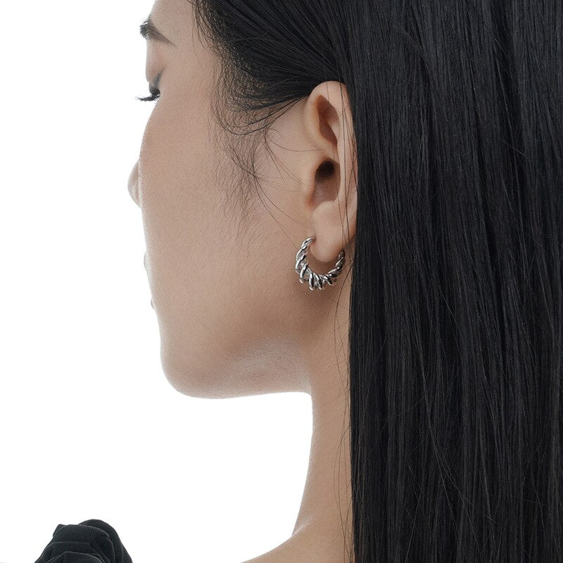 Braided Filigree Hoop Earrings E1032