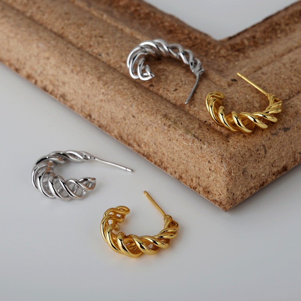 Braided Filigree Hoop Earrings E1032