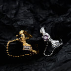 CZ Chain Irregular Ring R1185