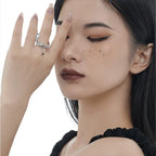 Chained Drop Irregular Ring R1170