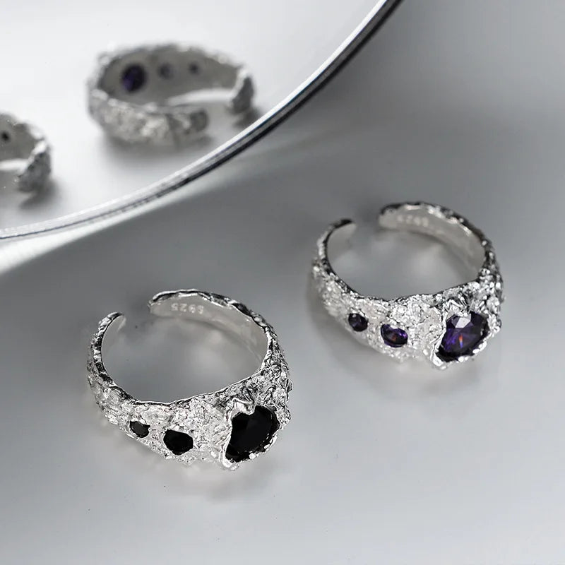 Chunky Alien Texture Ring R1232