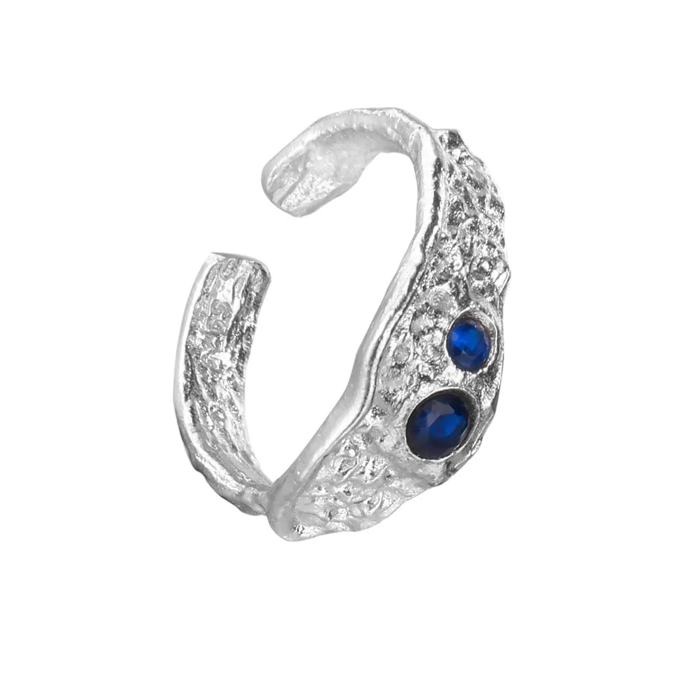 Chunky Irregular CZ Ring R1218