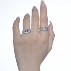 Chunky Irregular CZ Ring R1218