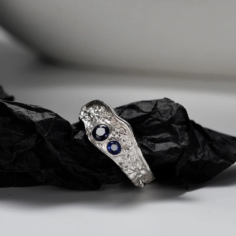 Chunky Irregular CZ Ring R1218