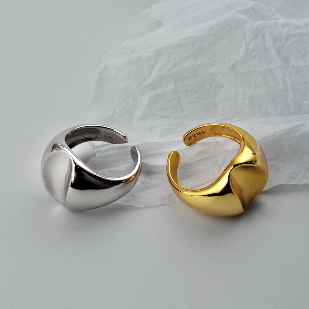 Chunky Signet Open Ring 1118