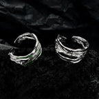 Enamel Strip Wide Irregular Ring R1242