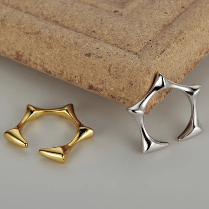 Geometric Star Open Ring R1138