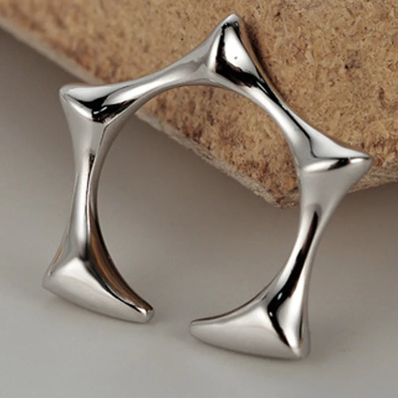 Geometric Star Open Ring R1138