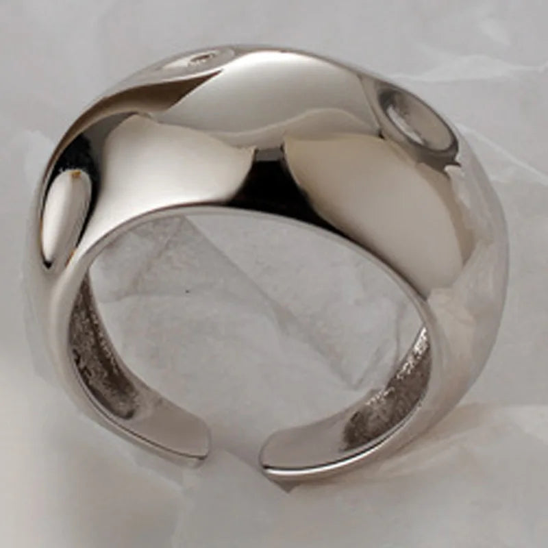 Hammered Polished Chunk Ring R1017