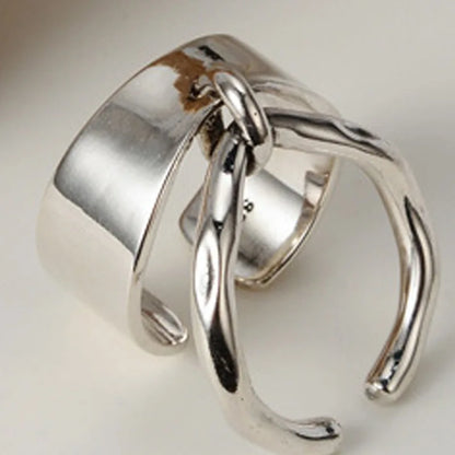 Handmade Polished Open Ring Set R1074