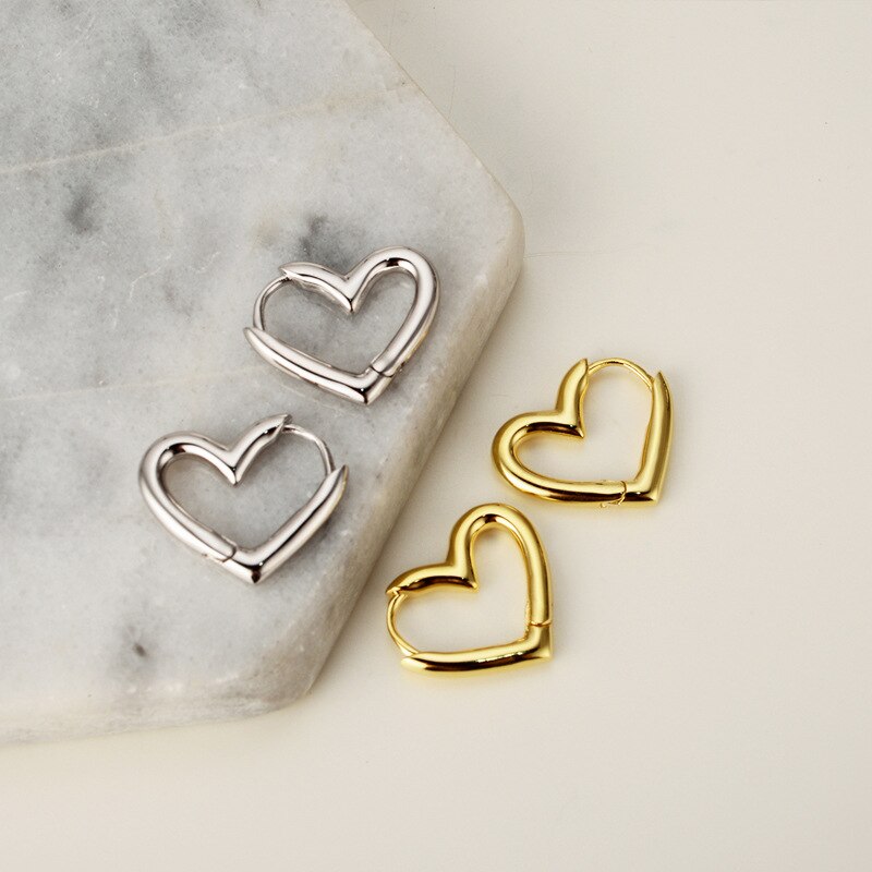 Heart Wire Ear Huggies E1003