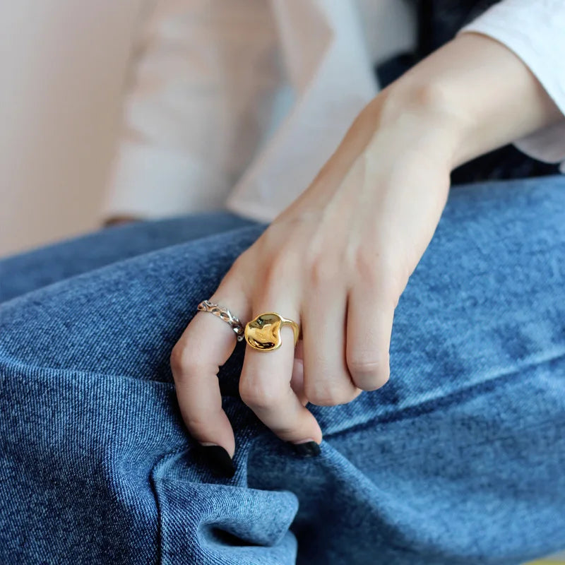 Impressionist Chunky Disc Ring R1136