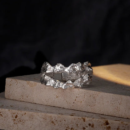 Irregular Alien Texture Ring R1272