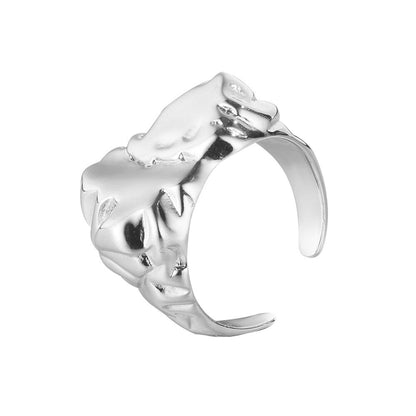 Irregular Signet Open Ring R1115