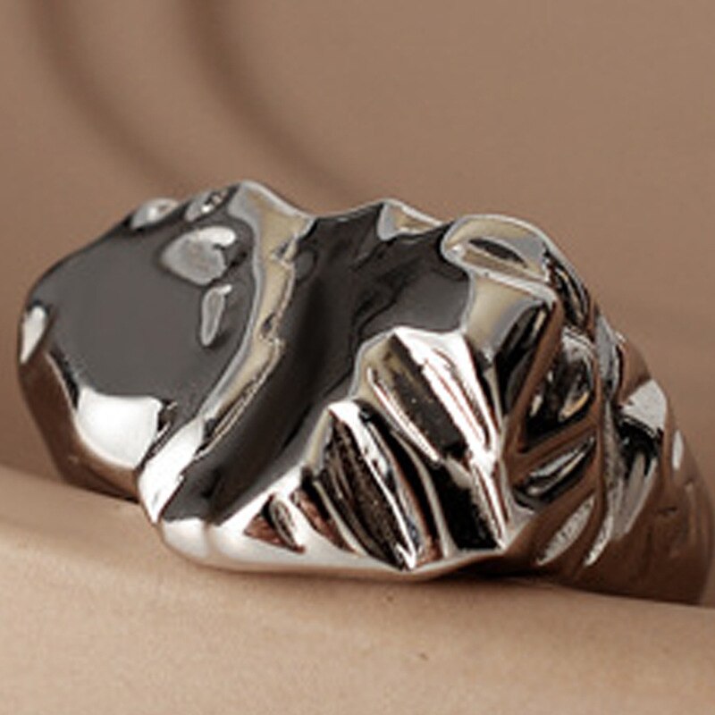 Irregular Signet Open Ring R1115