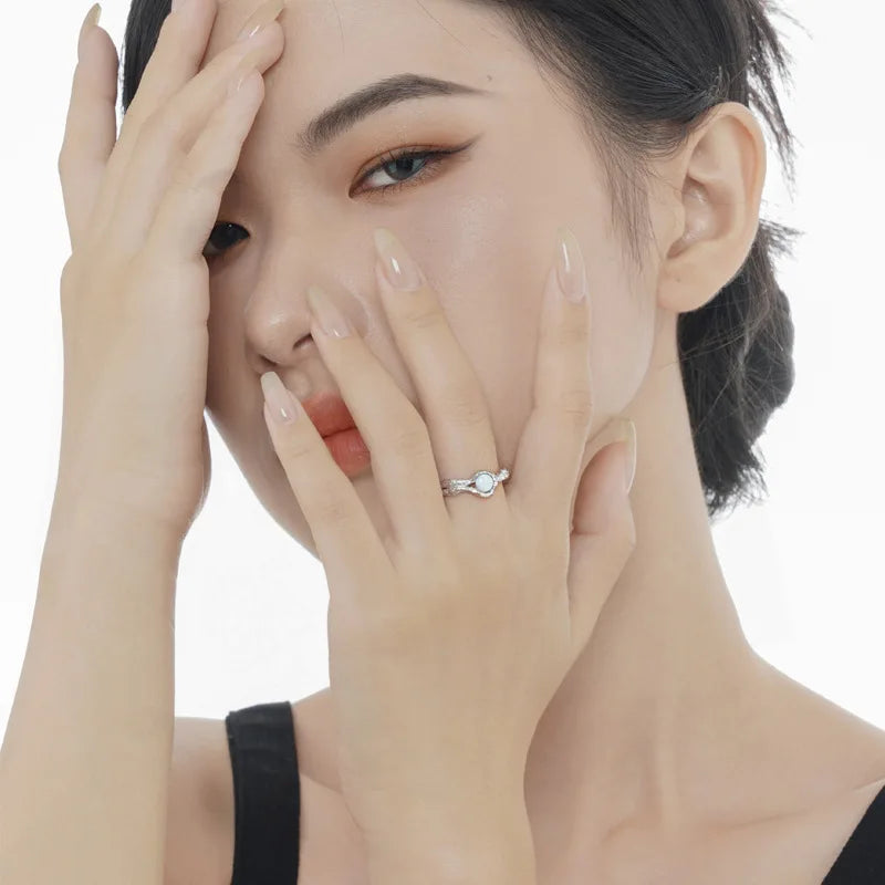 Irregular Solitaire Opal Ring R1221