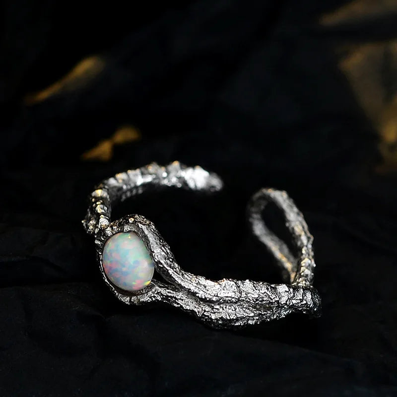 Irregular Solitaire Opal Ring R1221