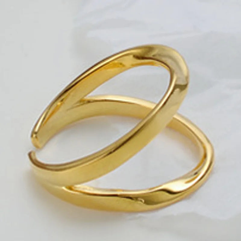 Irregular Twisting Wires Ring R1130