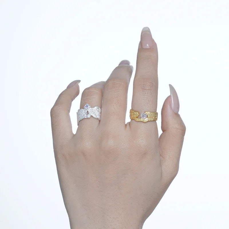Irregular Wide Open Ring R1229