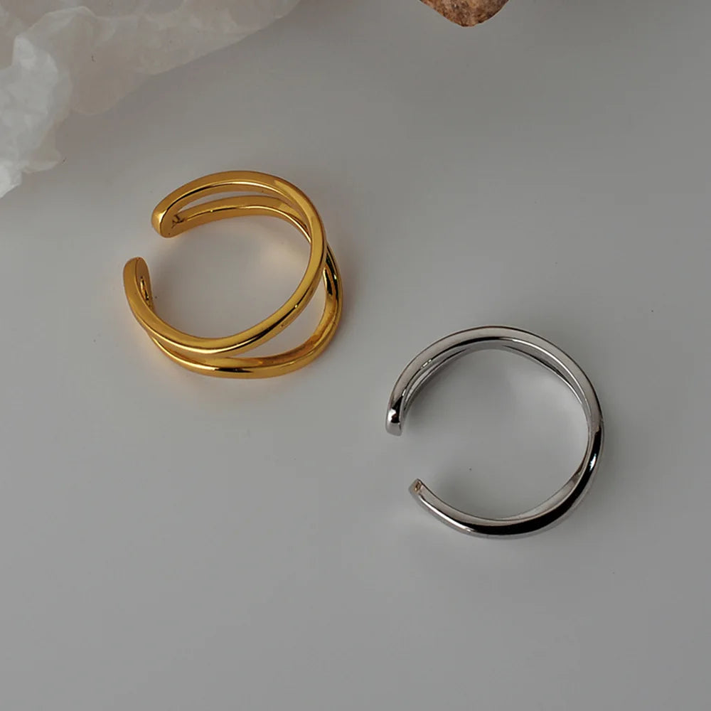 Irregular Wire Abstract Ring R1116